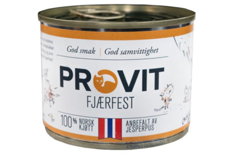 Provit Boksemat Katt Fjærfest 185g