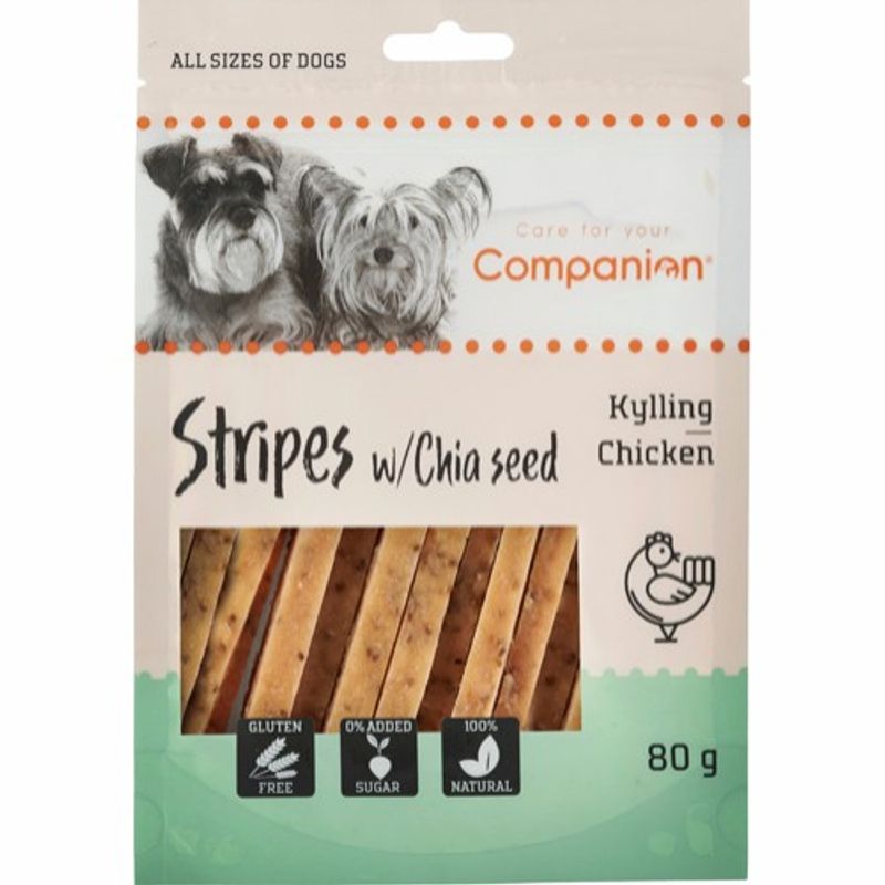 Companion Chicken stripes with Chia seed 80g