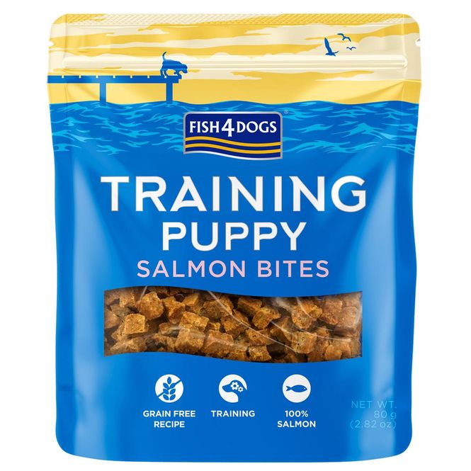 Hovedbilde Fish4Dogs Puppy Training Salmon Bites 80g