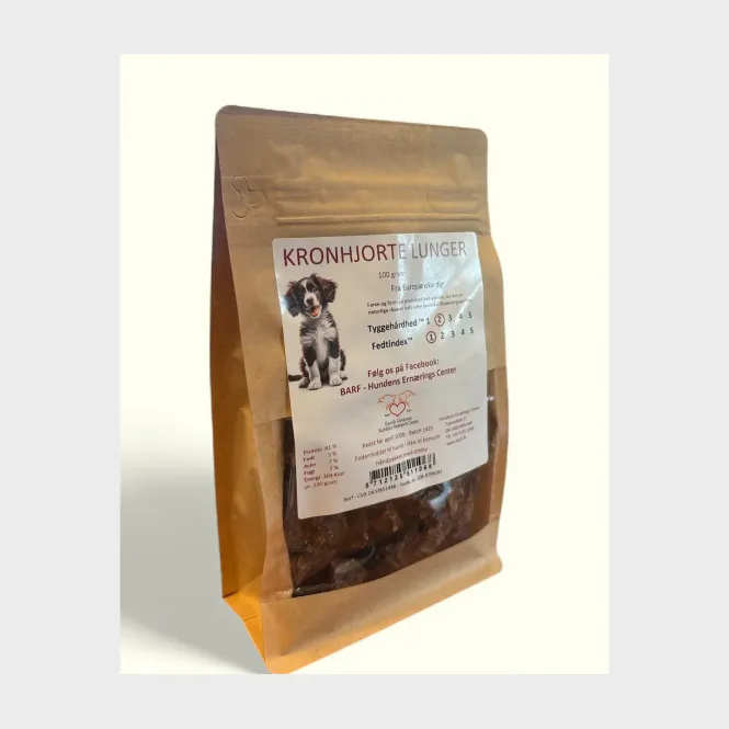 Hovedbilde Barf - Kronhjortlunge 100g