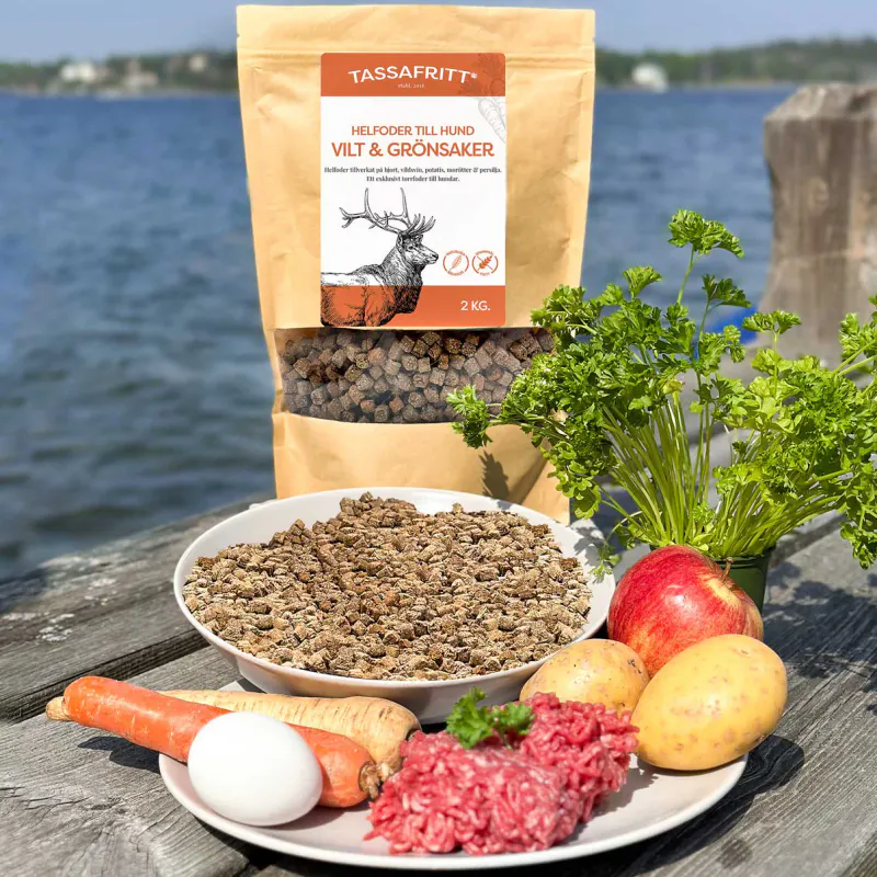 TassaFritt Tørrfor Vilt og Grønnsaker 100g