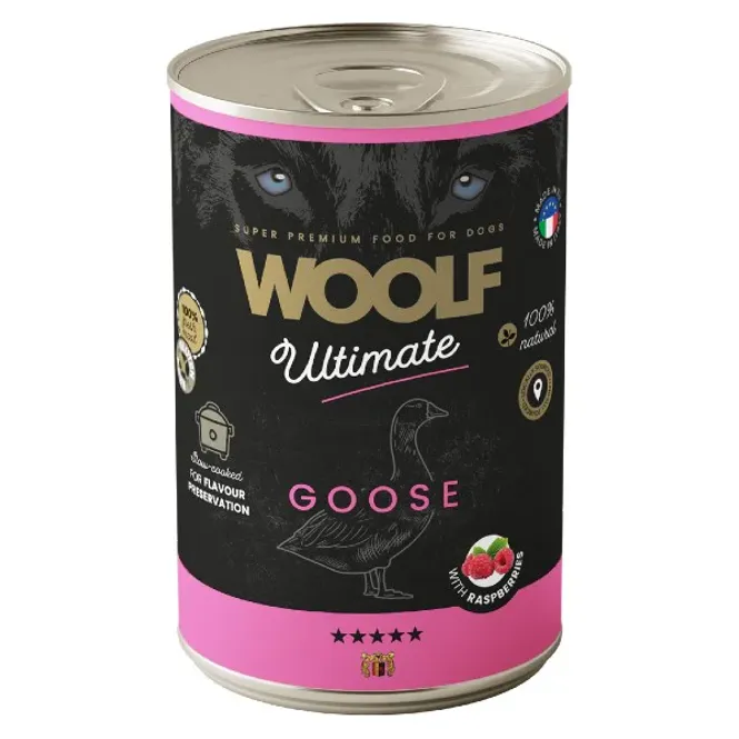 Hovedbilde Woolf Canned Goose with Raspberry 400g