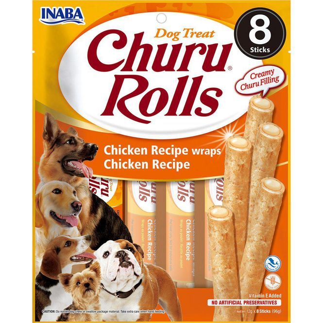 Hovedbilde Churu Dog Rolls Chicken 8pk