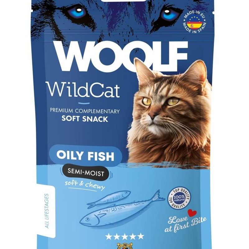 Woolf Wildcat Snacks Oily Fish 50g