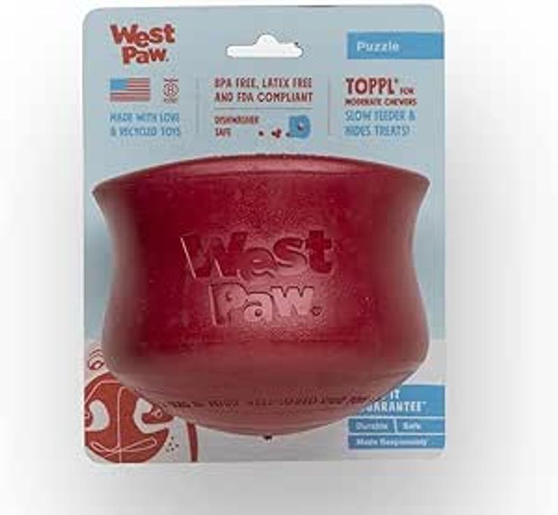 Toppl Treat Toy - XL Ruby Red