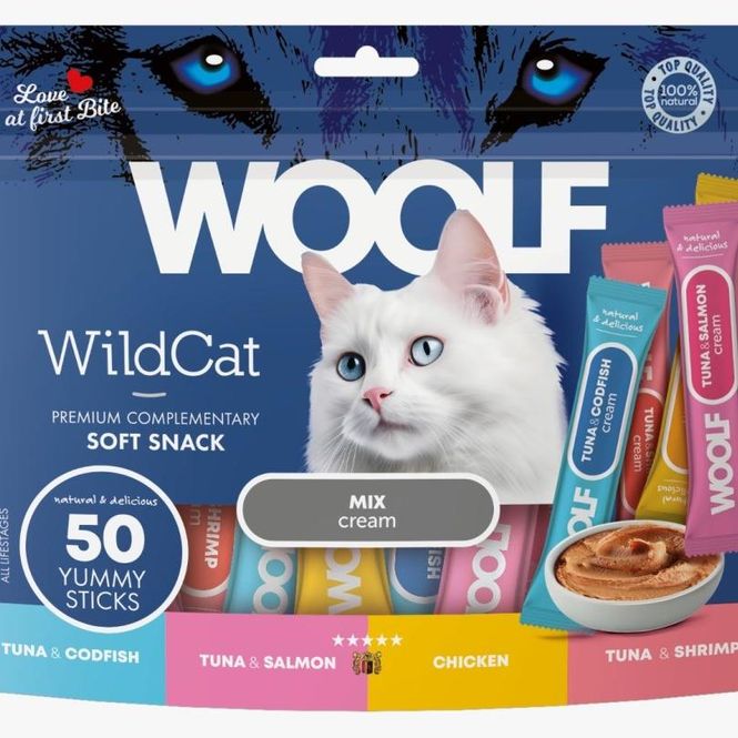 Hovedbilde Woolf Cream Mix Flavour 50pk