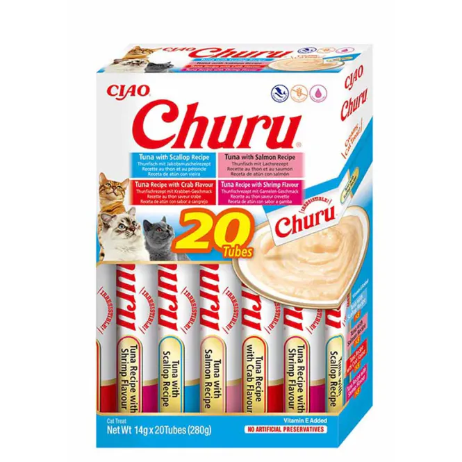 Hovedbilde Churu Cat Tuna/Seafood Varieties 20pk